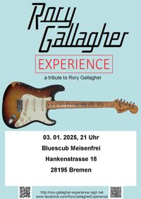 Rory Gallagher Tribute - EXPERIENCE - Deutschland am 3.1.25